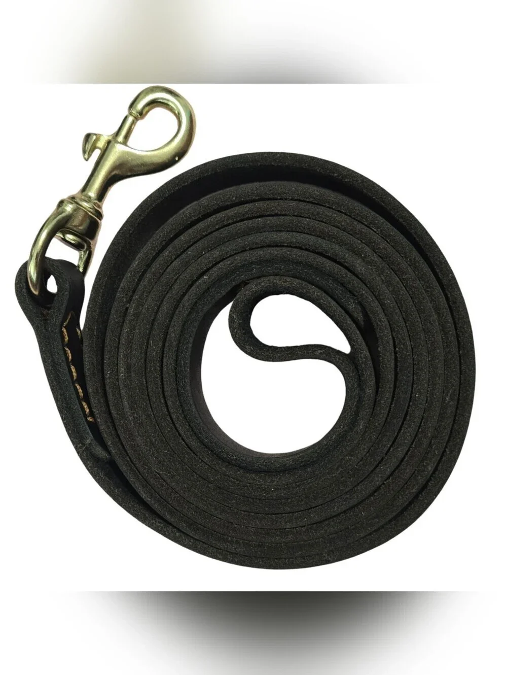 Handmade Leather Dog Leash with Gold Hardware, Training, Dog Walking